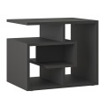Labirent Megapap melamine side table in anthracite color 54x40x45cm.