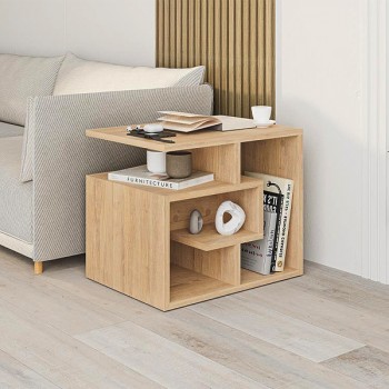 Βοηθητικό τραπεζάκι Labirent Megapap χρώμα φυσικό οξιάς 54x40x45εκ. Βοηθητικό τραπεζάκι Labirent Megapap χρώμα φυσικό οξιάς 54x40x45εκ.