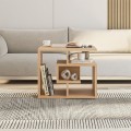 Labirent Megapap melamine side table in oak color 54x40x45cm.