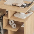 Labirent Megapap melamine side table in oak color 54x40x45cm.