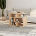 Labirent Megapap melamine side table in oak color 54x40x45cm.