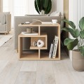 Labirent Megapap melamine side table in oak color 54x40x45cm.