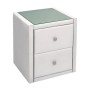 WILTON Bedside (with glass) 46x41x57cm Pu White