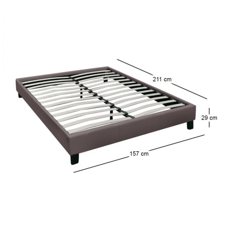 Υπόστρωμα Wilton τεχνόδερμα χρώμα σκούρο καφέ 150x200εκ.