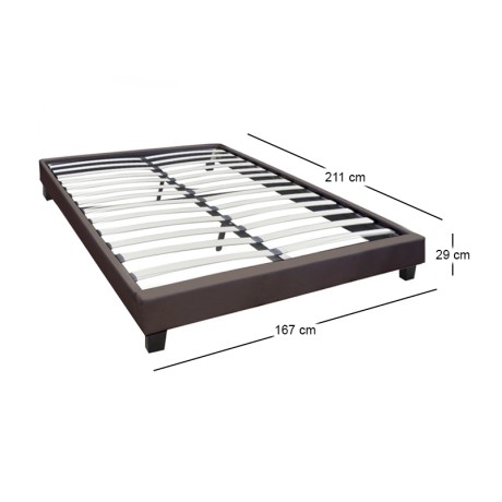 Υπόστρωμα Wilton τεχνόδερμα χρώμα σκούρο καφέ 160x200εκ.