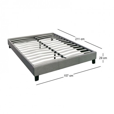 Υπόστρωμα Wilton διπλό με ύφασμα σε χρώμα γκρι 150x200εκ.