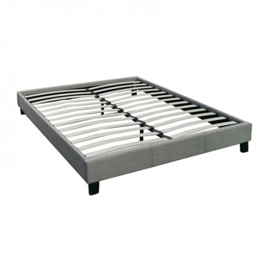 Υπόστρωμα Wilton διπλό με ύφασμα σε χρώμα γκρι 160x200εκ.