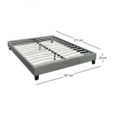 Υπόστρωμα Wilton ύφασμα χρώμα γκρι 160x200εκ.