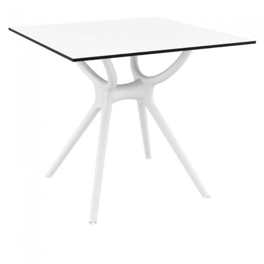 ΑΙΡ ΤΡΑΠΕΖΙ 80Χ80εκ. WHITE LAMINATE 12mm - 20.0181