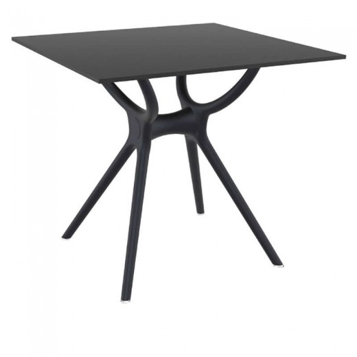 ΑΙΡ ΤΡΑΠΕΖΙ 80Χ80εκ. BLACK LAMINATE 12mm - 20.0182