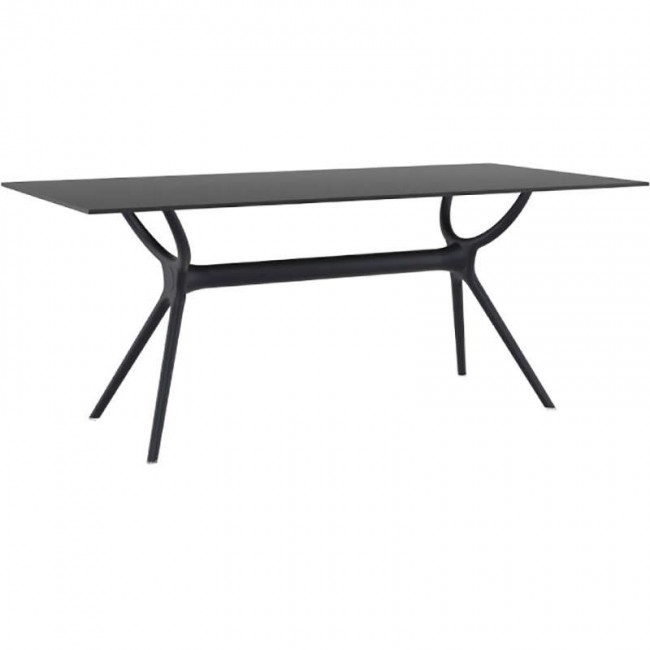 ΑΙΡ ΤΡΑΠΕΖΙ 180Χ90εκ. BLACK LAMINATE 12mm - 20.0186