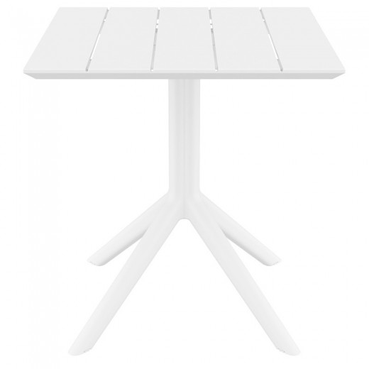 PARIS WHITE 70X70X74εκ. ΤΡΑΠΕΖΙ ΠΟΛ/ΝΙΟΥ