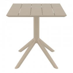 PARIS TAUPE 70X70X74εκ. ΤΡΑΠΕΖΙ ΠΟΛ/ΝΙΟΥ