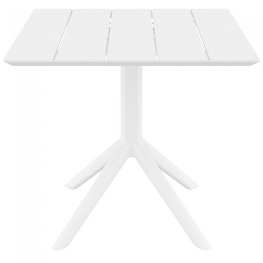 PARIS WHITE 80X80X74εκ. ΤΡΑΠΕΖΙ ΠΟΛ/ΝΙΟΥ