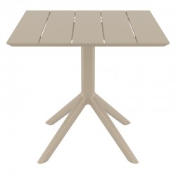 PARIS TAUPE 80X80X74εκ. ΤΡΑΠΕΖΙ ΠΟΛ/ΝΙΟΥ