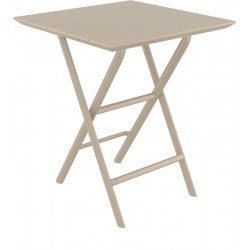 HELEN TAUPE 60Χ60X74εκ. ΤΡΑΠΕΖΙ ΠΤΥΣ/ΝΟ ΠΟΛ/ΝΙΟΥ