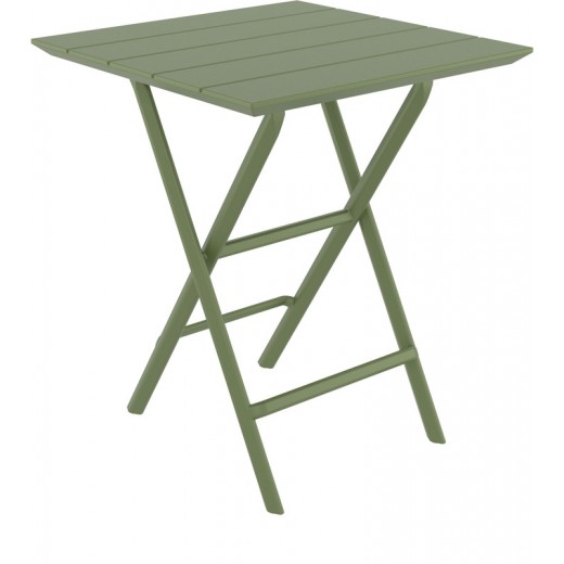 HELEN OLIVE GREEN 60Χ60X74εκ. ΤΡΑΠΕΖΙ ΠΤΥΣ/ΝΟ ΠΟΛ/ΝΙΟΥ