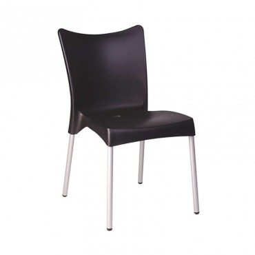Καρέκλα πολυπροπυλενίου σε μαύρο χρώμα 48x53x83 εκ. JULIETTE SIESTA