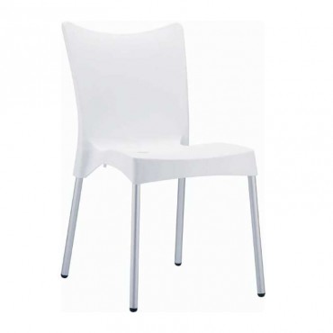 Καρέκλα πολυπροπυλενίου σε λευκό χρώμα 48x53x83 εκ. JULIETTE SIESTA