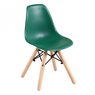 Καρέκλα Art Wood Kid από πολυπροπυλένιο PP σε χρώμα πράσινο 32x34x57εκ