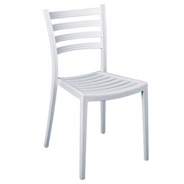 Καρέκλα κήπου Genoa από σκελετό πολυπροπυλενίου PP σε χρώμα λευκό