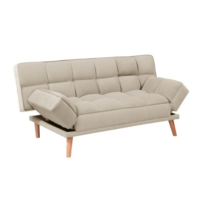 Καναπές - Κρεβάτι JAY τριθέσιος με ύφασμα σε χρώμα μπεζ 179x90x87εκ.