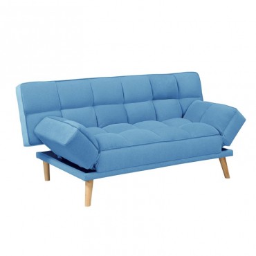 Καναπές - Κρεβάτι JAY τριθέσιος με ύφασμα σε χρώμα μπλε 179x90x87εκ.