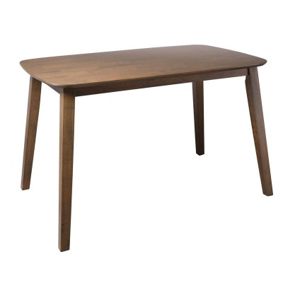 Τραπέζι Optimal με ξύλινο σκελετό σε χρώμα πράσινο / καρυδί 120x75εκ