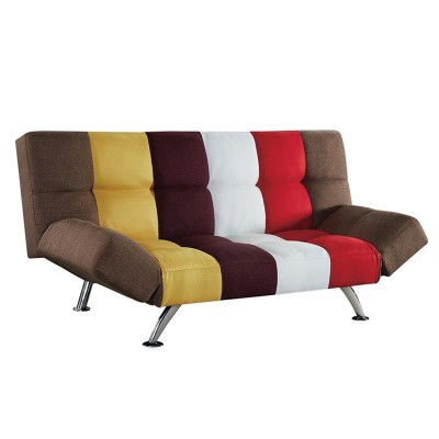 Καναπές - Κρεβάti SNAP τριθέσιος με ύφασμα patchwork πολύχρωμο 186x97x91εκ.