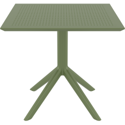 ΣΚΑΙ ΤΡΑΠΕΖΙ 80X80X74εκ. OLIVE GREEN ΠΟΛ/ΝΙΟΥ - 20.0248