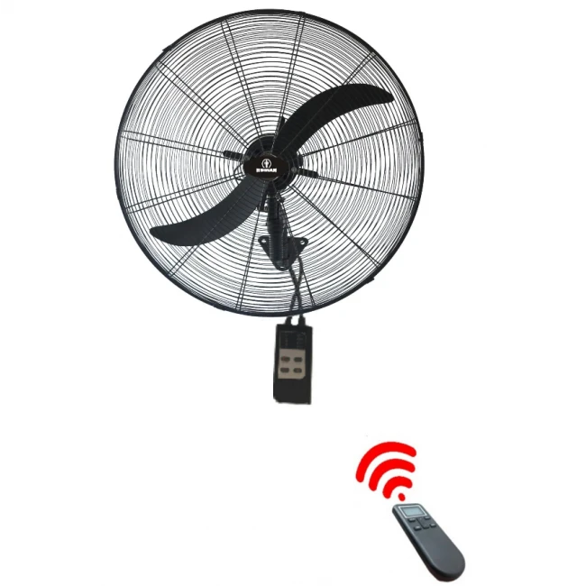 Ανεμιστήρας επιτοίχιος επαγγελματικός με τηλεχειρηστήριο 65εκ.(26'') 200W - FLW650HR HUMAN