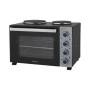 Ηλεκτρικό φουρνάκι με 2 εστίες PREO-40589 PRIMO 35L 3000W Γυάλινη πρόσοψη Μαύρο/Ασημί