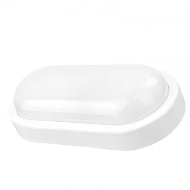 Φωτιστικό B74325 Sunfos LED OVAL 15W 1200Lm 6500K Εξωτερικών χώρων IP54 Microwave Sensor Λευκό