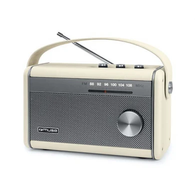 Ραδιόφωνο M-098SC MUSE Μπαταρίας-Ρεύματος με Bluetooth Κρεμ