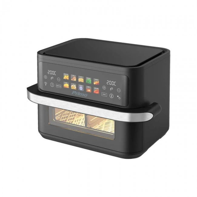 Φριτέζα Αέρος PRAF-40530 Primo Dual Zone Digital 11L 2800W Inox/Μαύρο