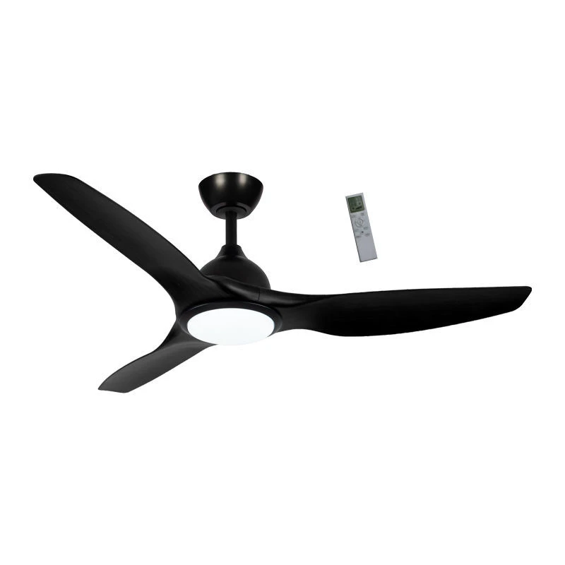 Ανεμιστήρας Οροφής PRCF-80724 Primo 52'' 132εκ. Με Τηλεχειριστήριο 1Φως LED 3Φτερά Μαύρος