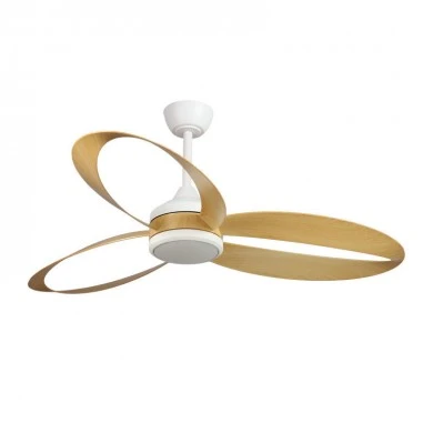 Ανεμιστήρας Οροφής PRCF-80653 PRIMO 52'' 132εκ. DC Με Τηλεχειριστήριο 1 Φως LED 3Φτερά Λευκός με ξύλινα φτερά