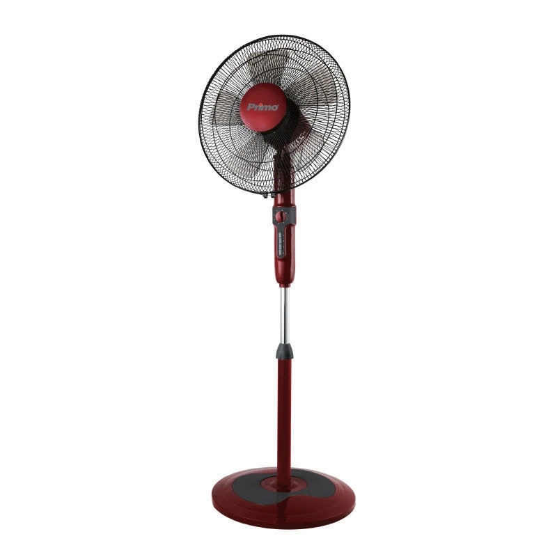 Ανεμιστήρας Ορθοστάτης 16'' 40CM PRSF-80503 Primo Με Χρονοδιακόπτη Κόκκινος 5Φτερά
