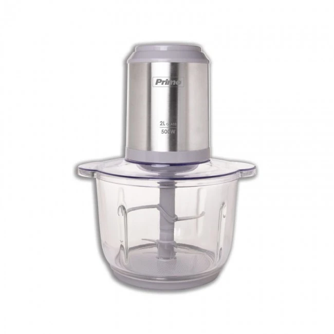 Πολυκόπτης PRFC-40486 500W 2L με γυάλινο μπωλ inox/γκρι