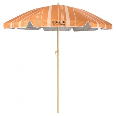 ESTIA ΟΜΠΡΕΛΑ ΘΑΛΑΣΣΗΣ SUNSCAPE MIRAGE ΜΕ ΠΡΟΣΤΑΣΙΑ UPF 50+ ΜΕΤΑΛΛΙΚΗ 2m
