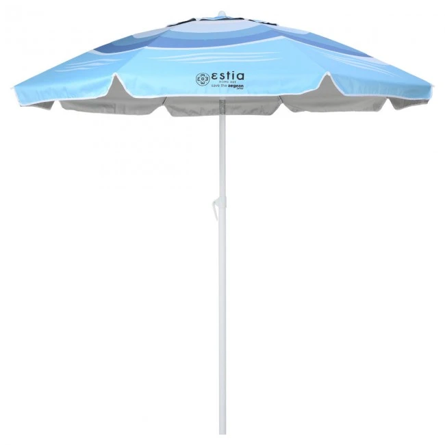 BEACH UMBRELLA SERENE SHORES WITH UPF 50+ PROTECTION ALUMINUM 2m