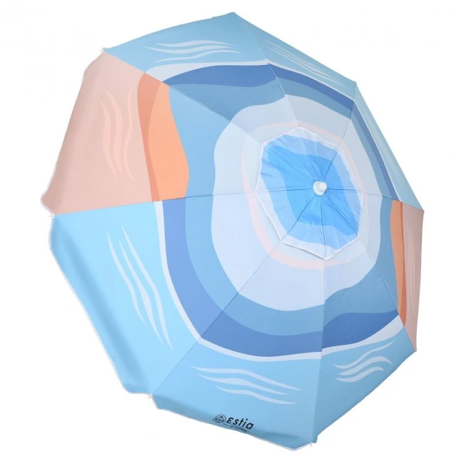 BEACH UMBRELLA SERENE SHORES WITH UPF 50+ PROTECTION ALUMINUM 2m