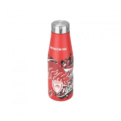 INSULATED BOTTLE TRAVEL FLASK OLYMPIACOS BC EDITION TOGETHER WE FIGHT 500ml