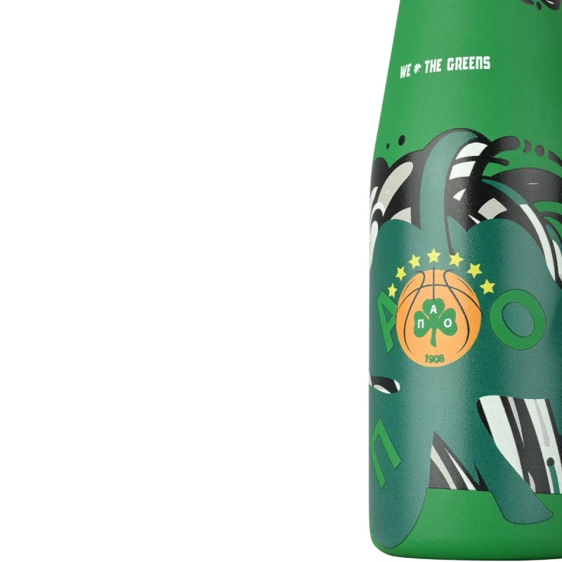 INSULATED BOTTLE TRAVEL FLASK PANATHINAIKOS BC EDITION WE THE GREENS 500ml