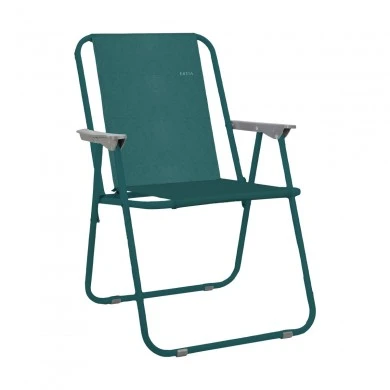 BEACH CHAIR TEAL GREEN FOLDABLE FABRIC 52x44x75cm