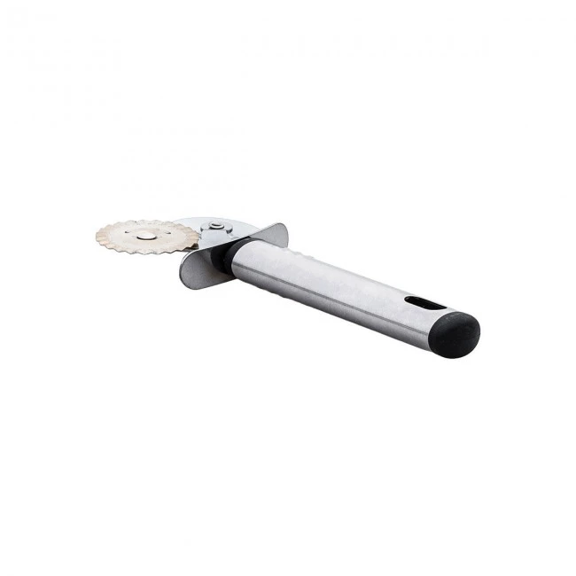 PIZZA DOUBLE CUTTING WHEEL STAINLESS STEEL 16.5cm WITH ERGONOMIC HANDLE