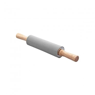 ROLLING PIN 38cm WITH NON-STICK SILICONE SURFACE GREY