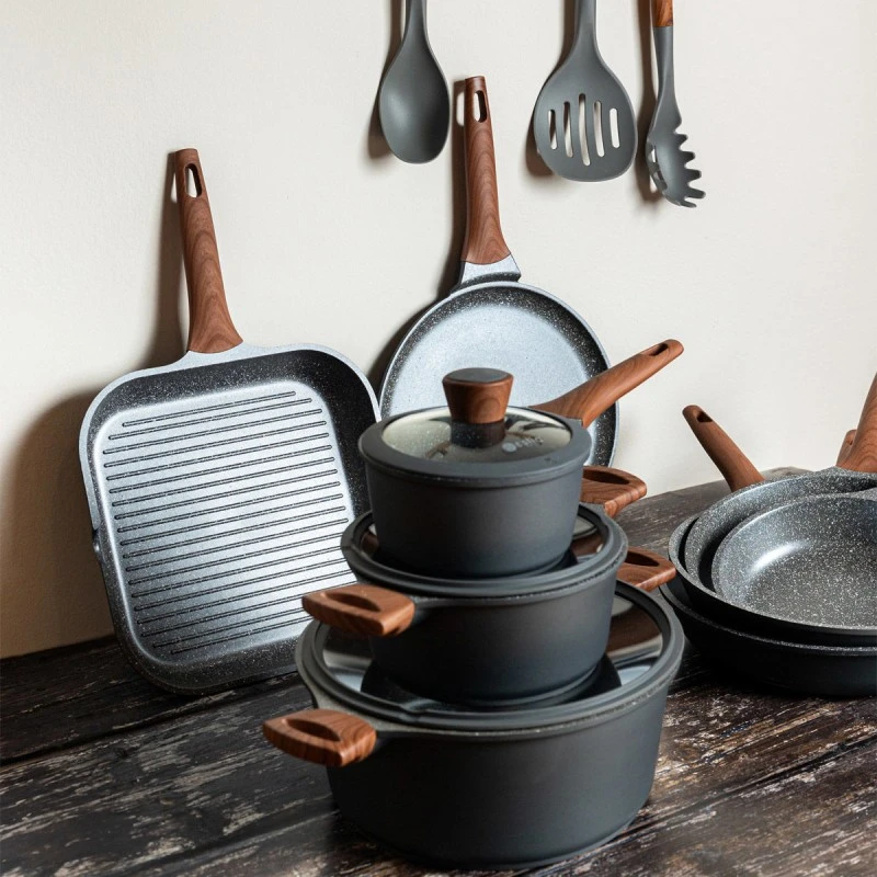 FRYING PAN STONE NON-STICK CAST ALUMINUM 28cm