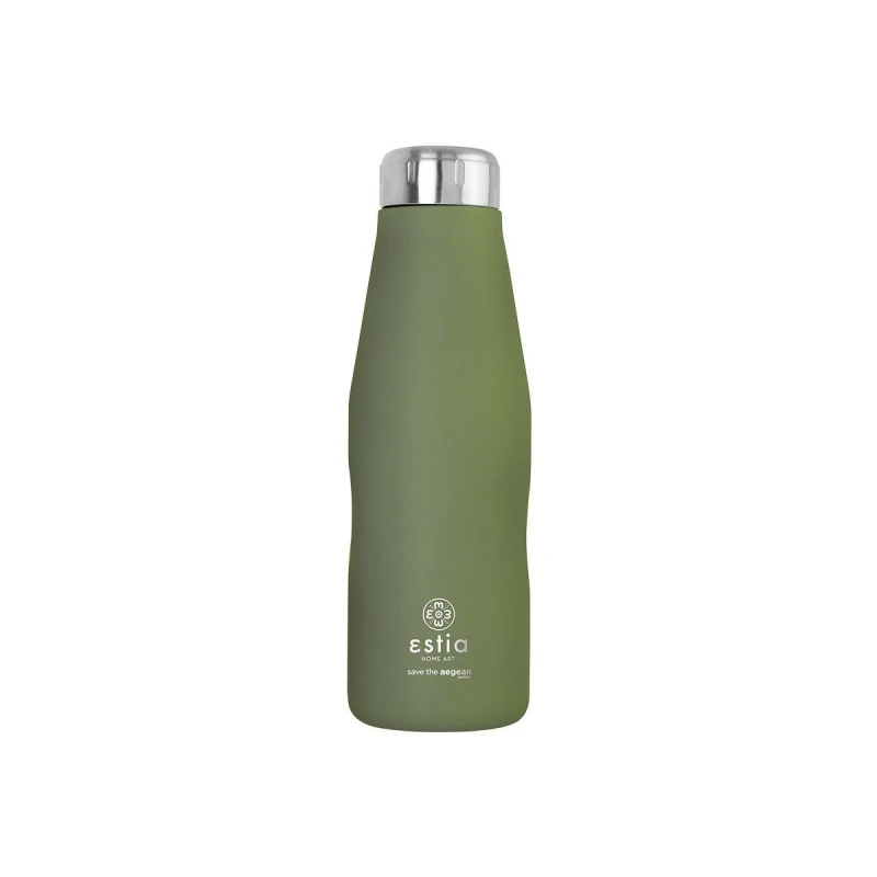 INSULATED BOTTLE TRAVEL FLASK SAVE THE AEGEAN 500ml FOREST SPIRIT