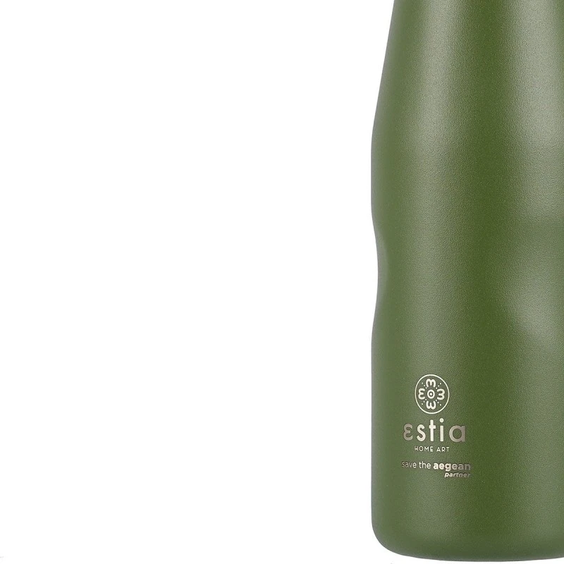 INSULATED BOTTLE TRAVEL FLASK SAVE THE AEGEAN 500ml FOREST SPIRIT